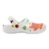 White Printed EVA Clogs Slippers Men Women Comfortable Breathable Slip On Casual Sandals Lightweight Soft Sole Summer Daily Wear