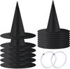 Halloween Black Oxford Wizard Hat - Harry Potter Magic Witch Costume Accessory