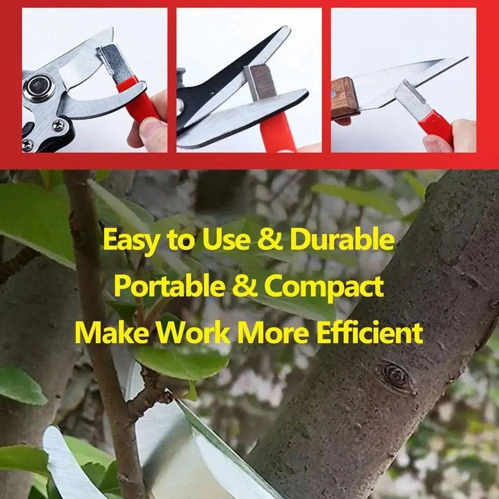 Portable Garden Shear Sharpening Stone Outdoor Outdoor Scissors Sharpener Drills Axes