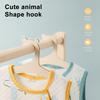 10Pcs Baby Clothes Hangers Wooden Cute Animal Shape Hangers Anti-Slip Clothes Hangers for Nursery Wardrobe Storage Toddlers Clothes