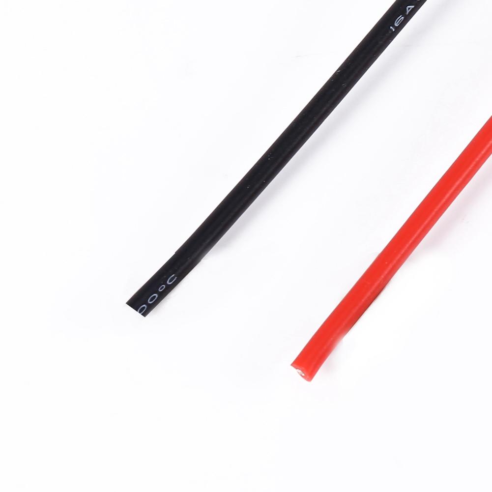 

New 16AWG 5m Gauge Black & Red Silicone Wire Wiring Flexible Stranded Copper Cable