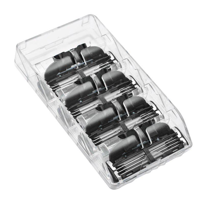 New 4 Pcs Razor Blades Compatible for Mache 3 Machine Shaving Razor Blade for Men Face Care