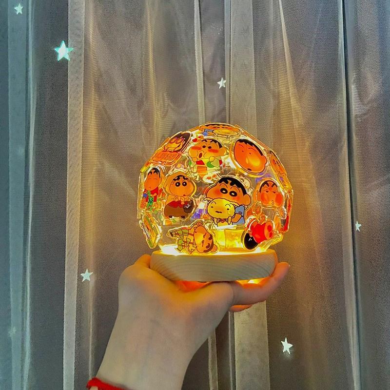 

Cartoon Animation Crayon Shin-Chan Night Light Diy Creativity Lamp Decoration Ornaments For Night Lamp Bedroom Living Room Gift 1 set