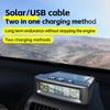 TPMS Däcktrycksövervakningssystem Bil Säkerhetslarmsystem Trådlös Sol-/USB-driven 4 Sensorer med Färgdigital Display