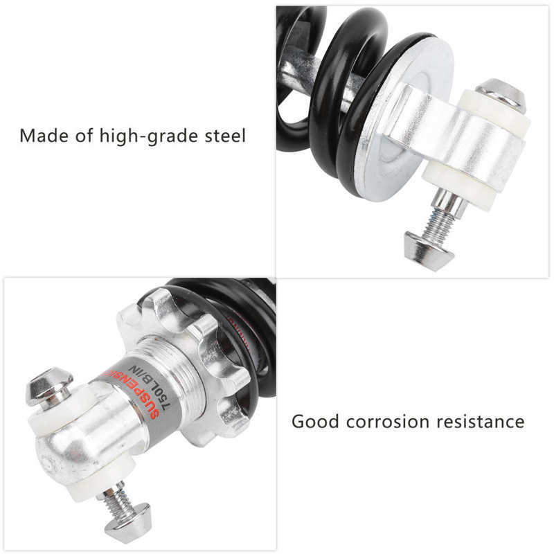 Bike Rear Suspension Damper Spring Bike Shock Struts Coil Spring Shocks Absorber Suspension Damper 150mm Steel