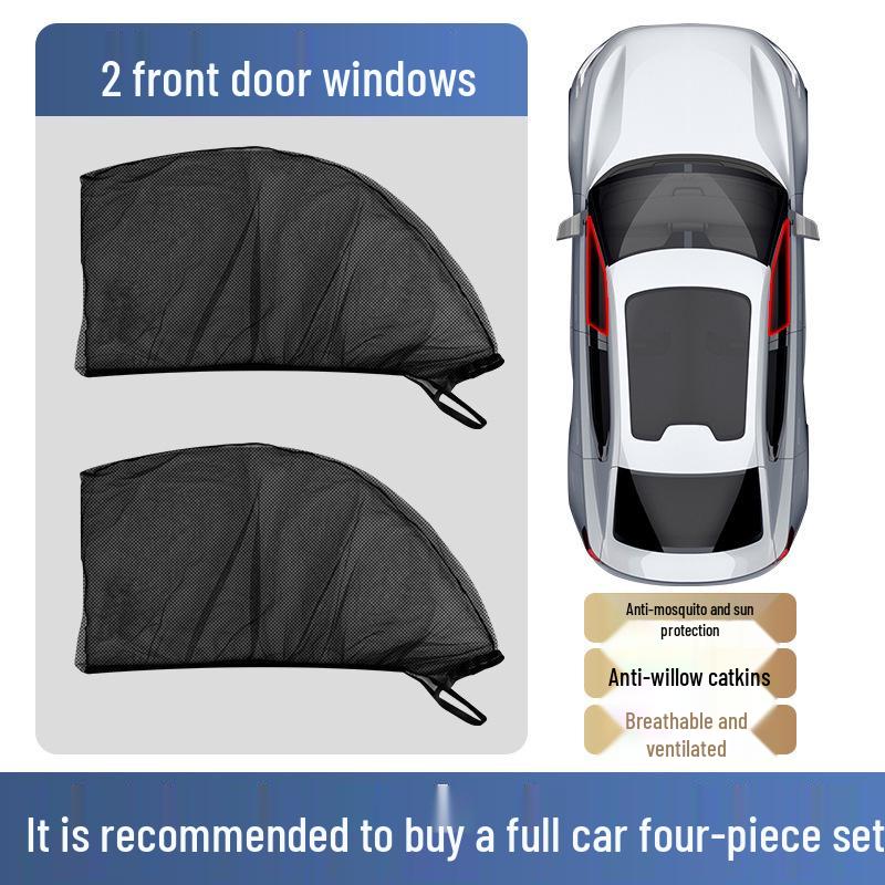 Car Mosquito Net: Window Privacy Sunshade & Ventilation Screen