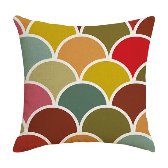 Geometric Print Pillowcase, Breathable All-Season Pillow Cover, Moisture Absorbing Decorative Sofa Cushion Cover,Soft Decorative Cushion Case for Sofa