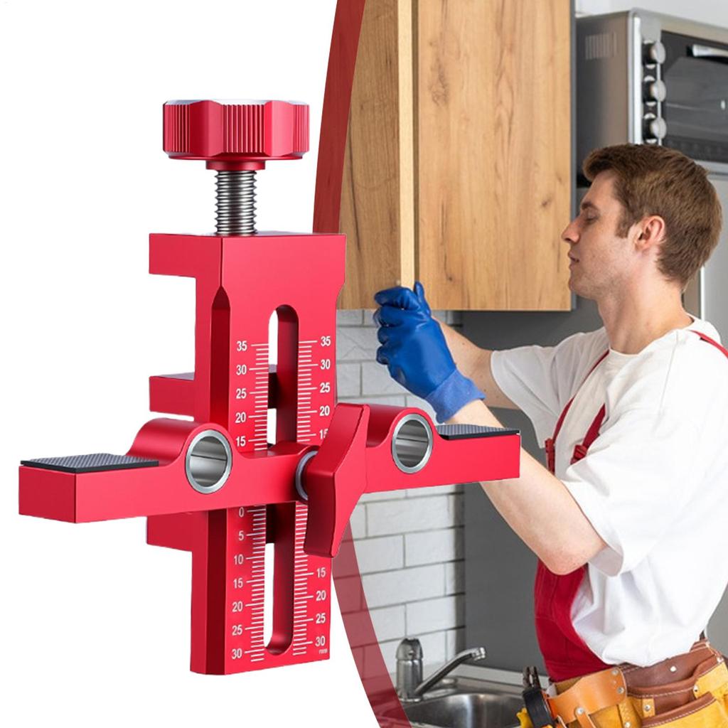 Cabinet Door Installation Jig Precise Edge Alignment Hardware With Adjustable Positioner Cabinet Door Installing Support For