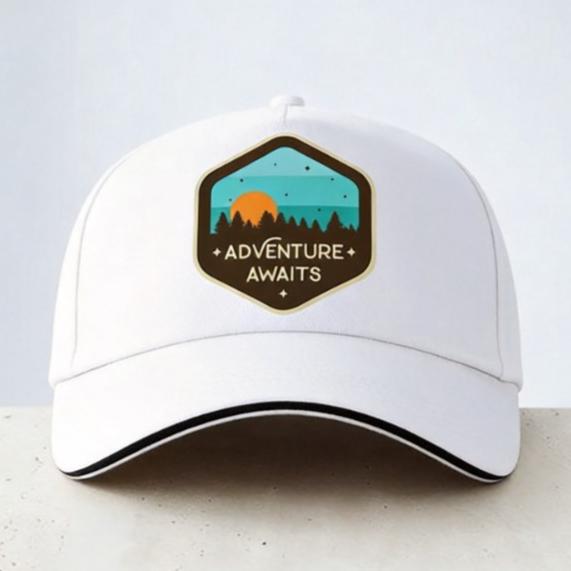 adventure awaits sunset camping Baseball cap Unisex Outdoor adjustable snapback hat Garros