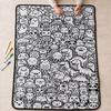 Cross-stitch DIY Fun Graffiti Blanket – Hand-painted Coloring Gift Blanket