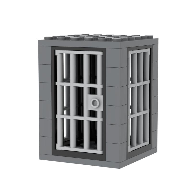 Jail Prison Cell Police Thief Building Blocks Toy Collection Kids Assembly Classic Brick Souvenir Decoration