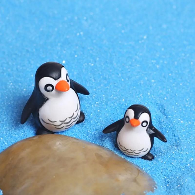 Mini Penguin Miniature Figures For Fairy Garden Gnomes Moss Terrariums Decoration Cake Topper