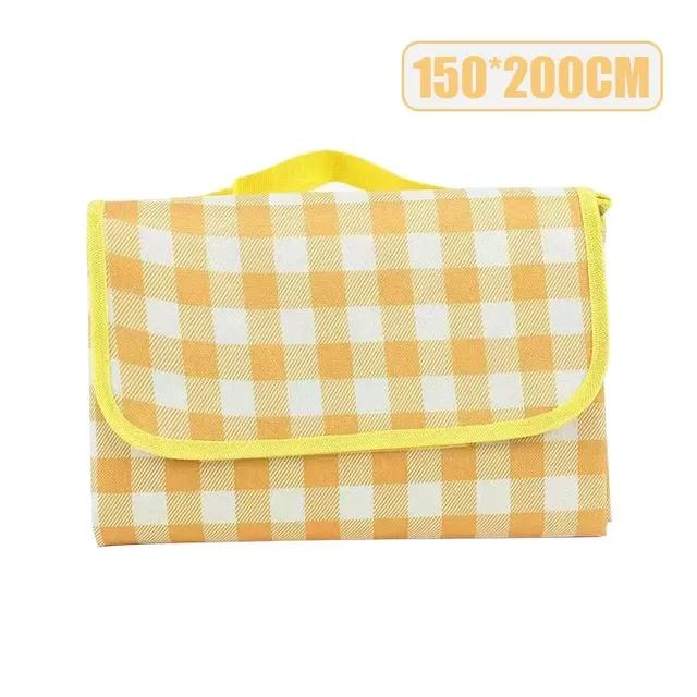 

Коврик для кемпинга на открытом воздухе, спальный коврик, ультразвуковой коврик для пикника, утолщенное водонепроницаемое пляжное одеяло, палатка для кемпинга, коврик для лугов оранжевый