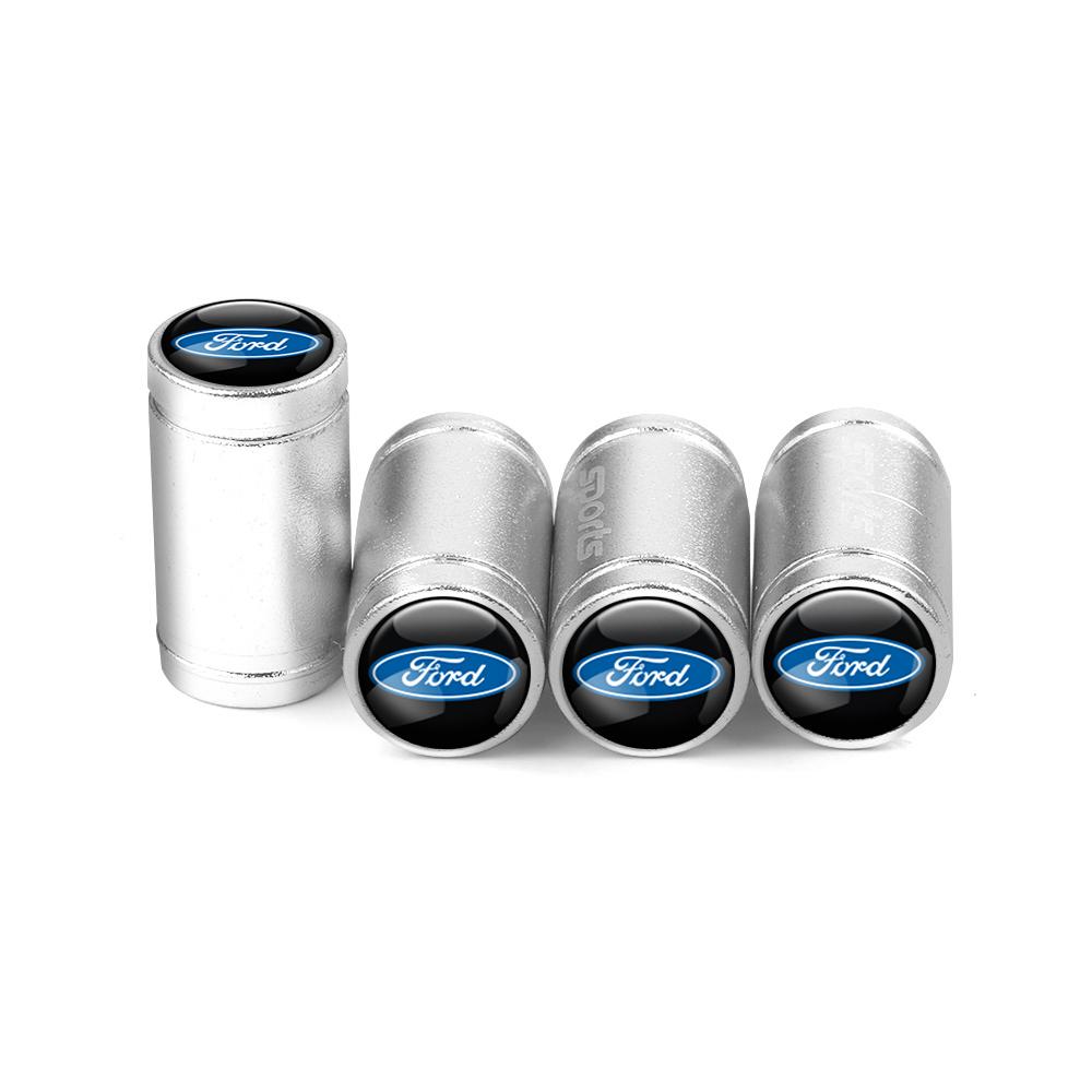 4Pcs Aluminum Alloy Car Wheel Tire Valve Caps Air Tyre Stem Cover Case Plugs Airtight For Ford ST Line Focus X 2 3 Mustang