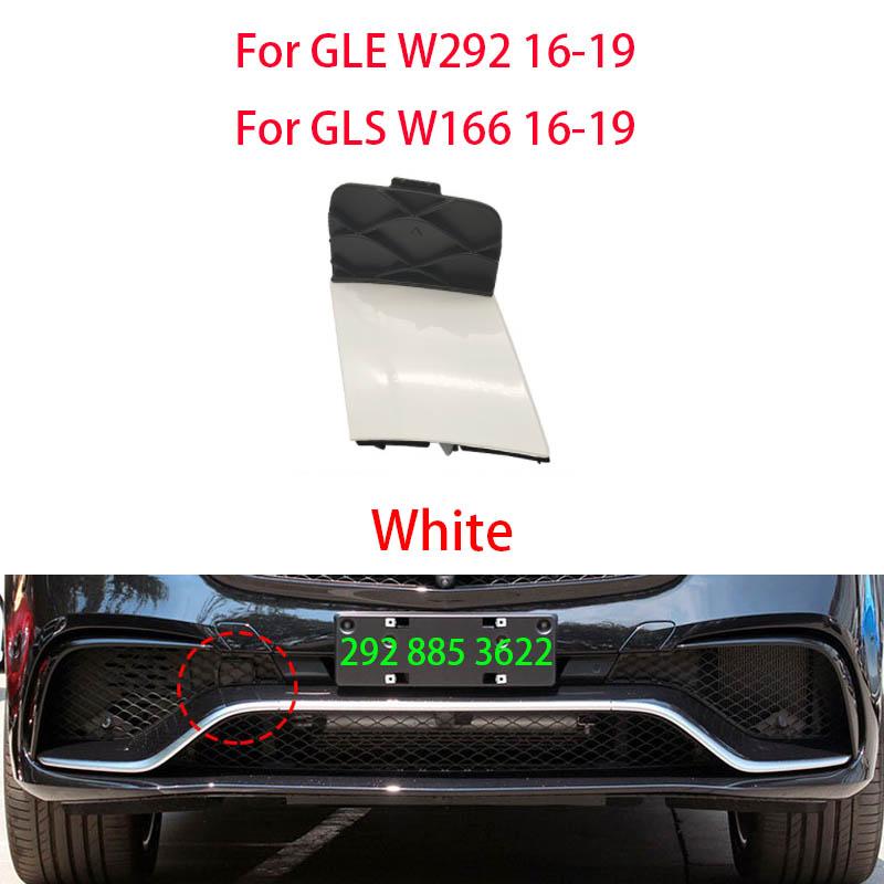 

For Mercedes Benz GLE GLS AMG W166 w292 front bumper trailer cover towing hook hole cover 2928853622 білий