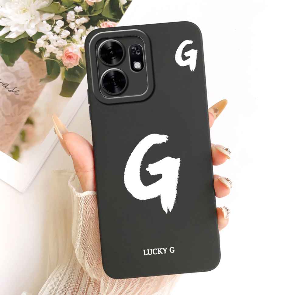 For Honor X6d X6D 5G Case LNA-NX1 Simple Lucky Letters A-Z Silicone Back Cover For Honor Play 60A 60a 5G NLA-AN00 Bumper Shell