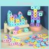 Bunte Macaron Bausteine Lustiges und lehrreiches Spielzeug für Kinder 100 Stück Beutel