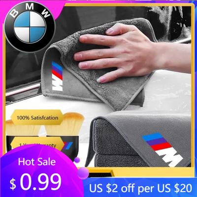 BAFV3 Car Sticker Hot New 2025 Car Interior Cleaning Soft Brush Wash Towel Microfiber Cleaning Rag Cloth For E34 E46 E39 E38 E90 E