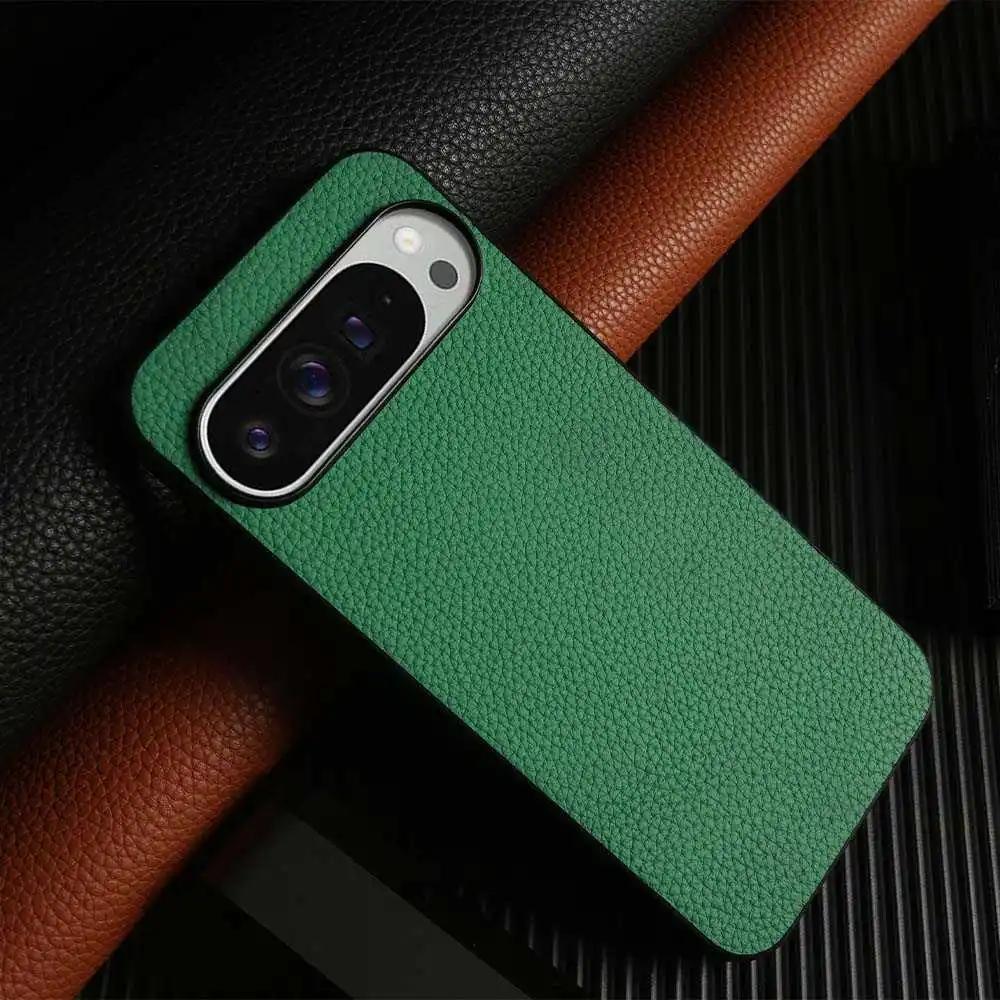 Luxus Pixel 10 Pro Hülle Business Rindsleder Handyhüllen Für Google pixel9pro 7A 8pro Vollschutz Stoßfeste Rückabdeckung