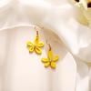 RUI RUI YU 1 Pair Women Earrings Asymmetry Floral Daisy Fresh Alloy Eardrop Jewelry