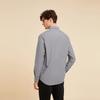 Tommy Hilfiger Simple Solid Color Stretch Slim Fit Shirt With Pointed Collar Men shirts Blue Gray XM0XM02724