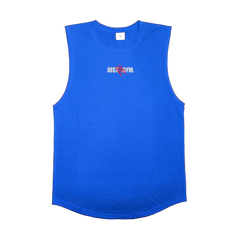 Muscleguys New Casual Sports T-shirt Elastic Sleeveless Short Sleeve Men's Fitness Sweat-absorbing Vest