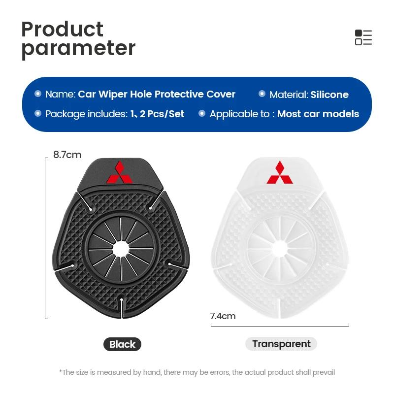 FOR Car Windshield Wiper Arm Hole Protection Cover Silicone Dust Cover For Mitsubishi Ralliart Lancer EX Outlander 3 L200 Pajero