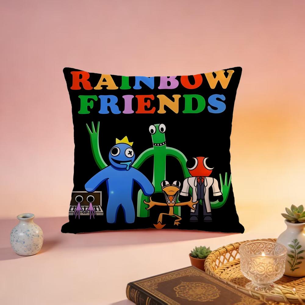Beliebte RRainbow Friendsed Kissenbezug Premium Hautfreundlicher Kissenbezug Vielseitig für Zuhause Büro Reisen