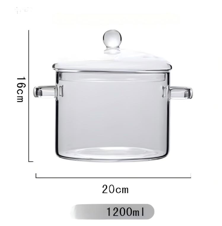 Luxury Heat Resistant clear Large Storage Fruit Salad Glass Bowls 7.5 Inch