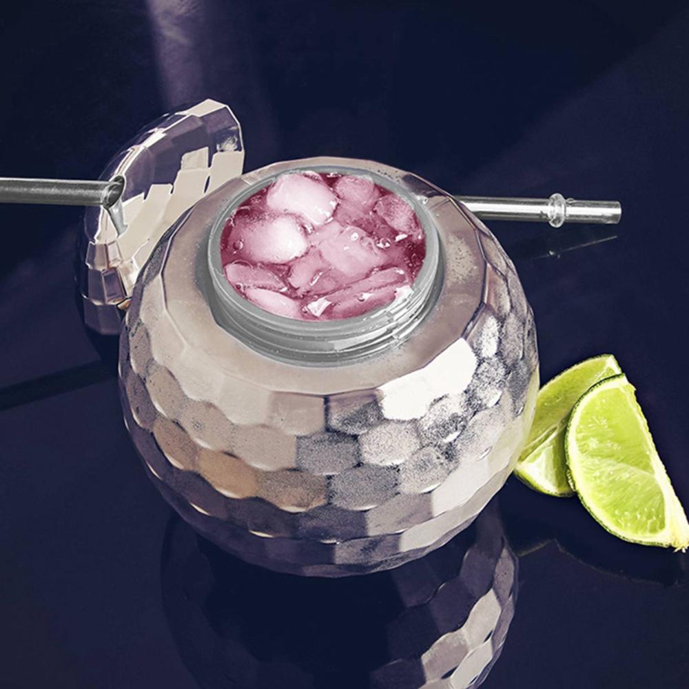 Party Flashlight Sparkly with Straw Disco Ball Cup Wine Goblets Bar Tools Cocktail