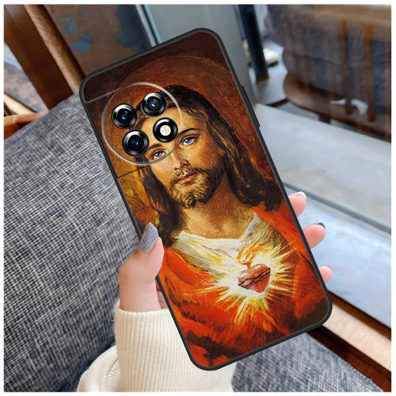 God Jesus Case For OnePlus 13T 8T 10T 9 10 Pro 15 13 12 11 13R 12R Nord CE 5 2 3 4 Lite N20 N30 Coque