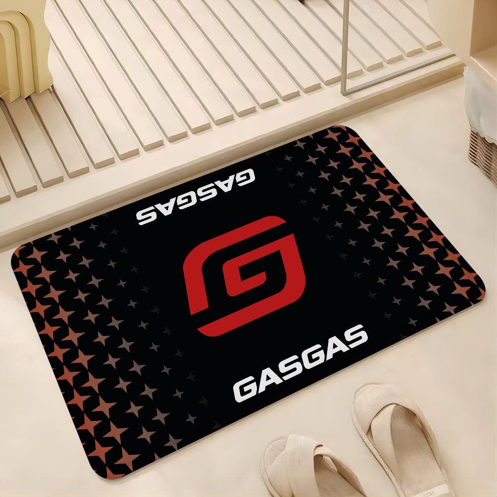 G-GasGas Red Motorcycle Door Mat Nordic Style Bedroom Living Room Doormat Home Balcony Anti-Slip Alfombra