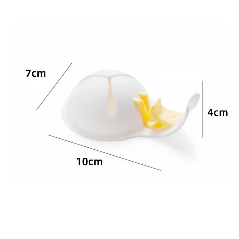 Useful Kitchen Eggs White Separator Kitchen Gadgets Eggs Yolk Split Eggs Silicone Shell Jam Stuck Bowl Edge White