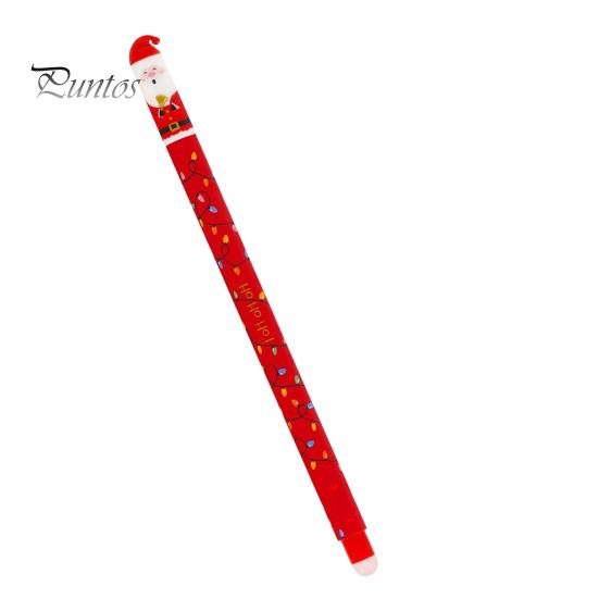 Reindeer Pen Erasable Set Christmas Theme Santa Elf Design Stationery Supplies Smooth Writing Pens for Students Teachers Cute Holiday