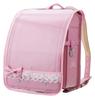 Transparent Lace Dot Ribbon School Backpack Cover Sizes [Princess Alice] & (Baby Pink, L-LL)