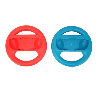 2 Stück Lenkrad-Controller Tragbares Rennspiel-Zubehör-Set für für Switch(rot blau )