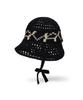 Bajal Va Digital Logo Punching Bonnet Hat Black