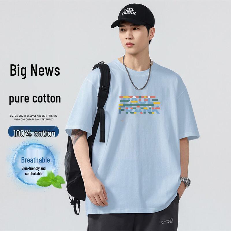

Мужская футболка Paul Frank из 100% хлопка, свободного кроя, с принтом, с коротким рукавом 2XL