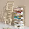 Small Size Desktop Bookshelf, Stable Dual Purpose Book Storage Rack, Simple Tabletop Organizer for Student Study Desk