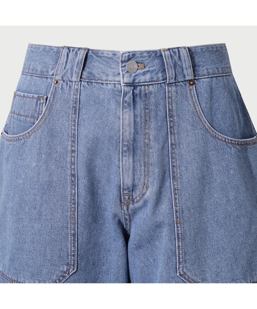 IRO Retrograde Denim Bermuda Shorts - L.Blue