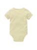 Summer Newborn 100% Cotton Short Sleeve Baby Romper - Plain Color with Snap Crotch, Customizable Print Children's Bodysuit