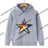 Pink Star Print Children's Hoodie for Boys and Girls - Long-Sleeved and Warm