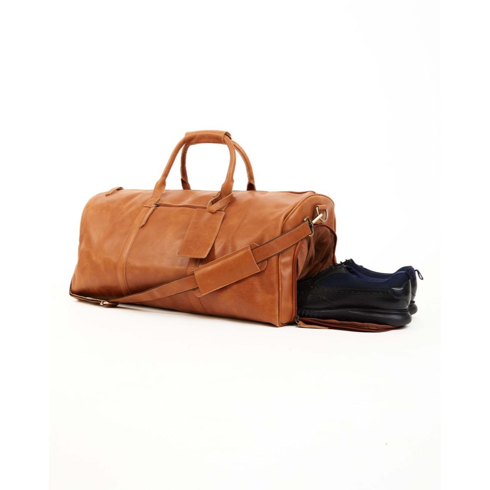 Groomsmen Wedding Gift Duffel Bag Weekender Bag for Men Duffle Weekend Bags Overnight Full Grain Leather Carryall Brown Holdall