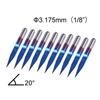 SainSmart Genmitsu PCB Engraving V-Bit End Mill 20 Degree 0.1mm Tip 3.175mm Shaft (1/8