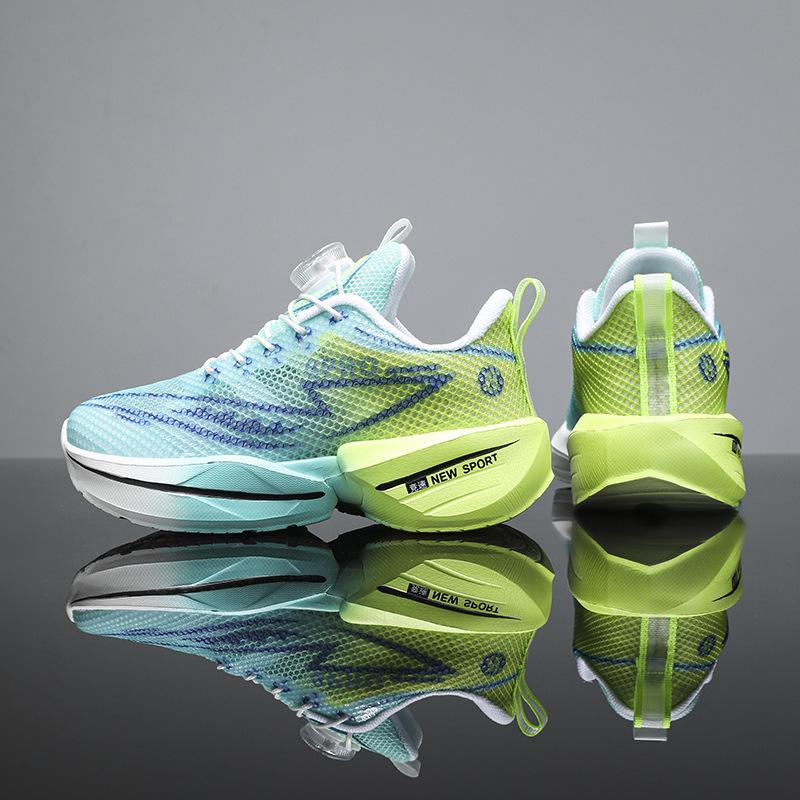 2025 New Summer Boys Shoes Children's Sports Shoes Primary School Students Lightweight Professional Carbon Plate Red Rabbit Running Shoes