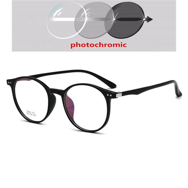 Leopard Frame Vintage Round Computer Glasses Blu-ray Blocking Myopia Eyewear Prescription 0 to -6 0