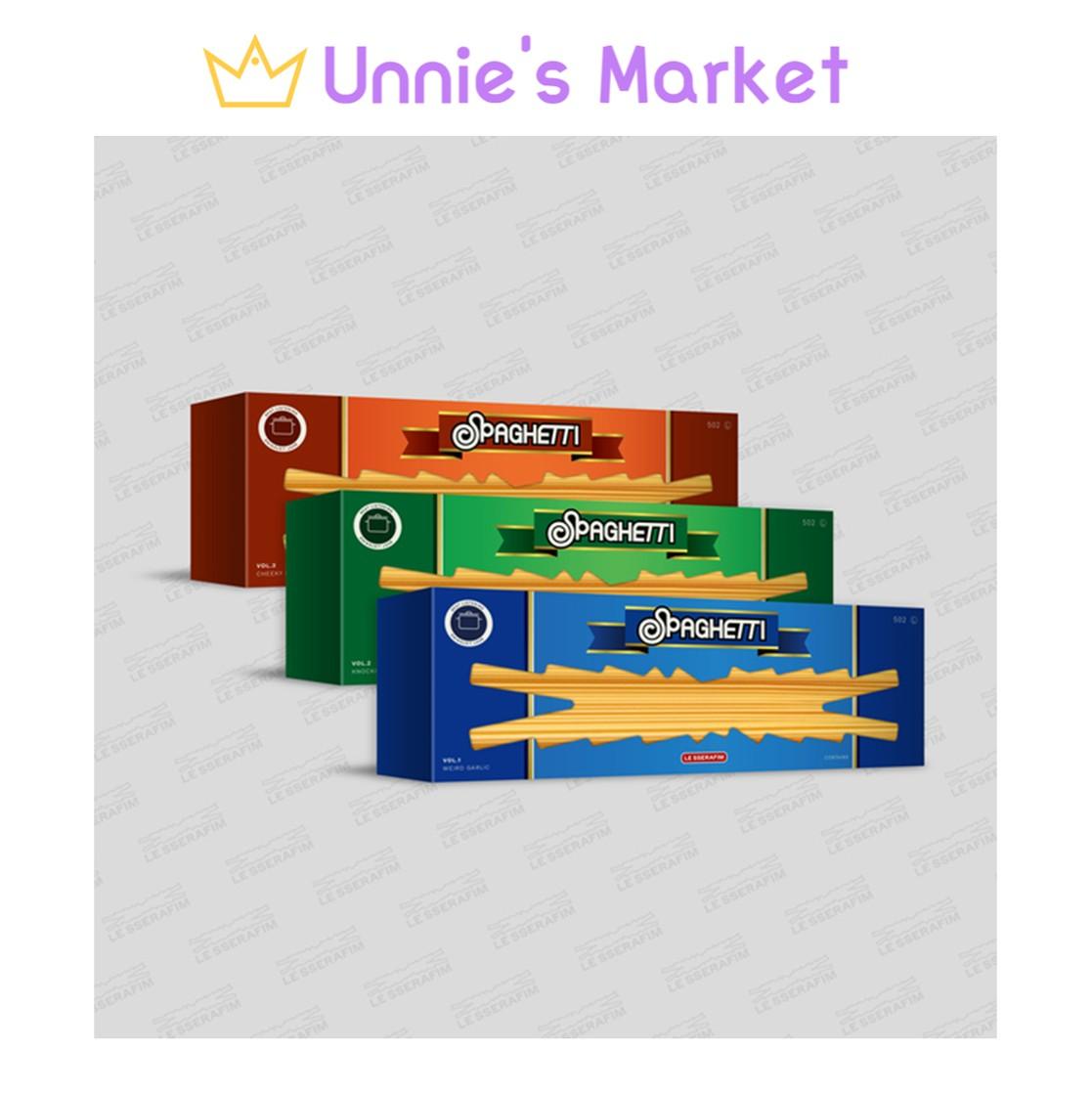 

[Предзаказ] LE SSERAFIM [SPAGHETTI] 1-й сингл-альбом + Бесплатный подарок Random ver.