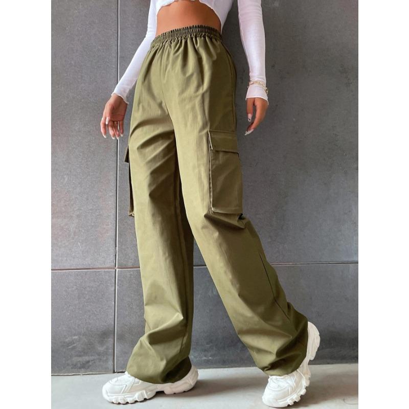 

Новые летние рабочие брюки для женщин с высокой талией, широкими штанинами и прямыми штанинами, повседневные брюки в стиле ретро-спорт 3XL