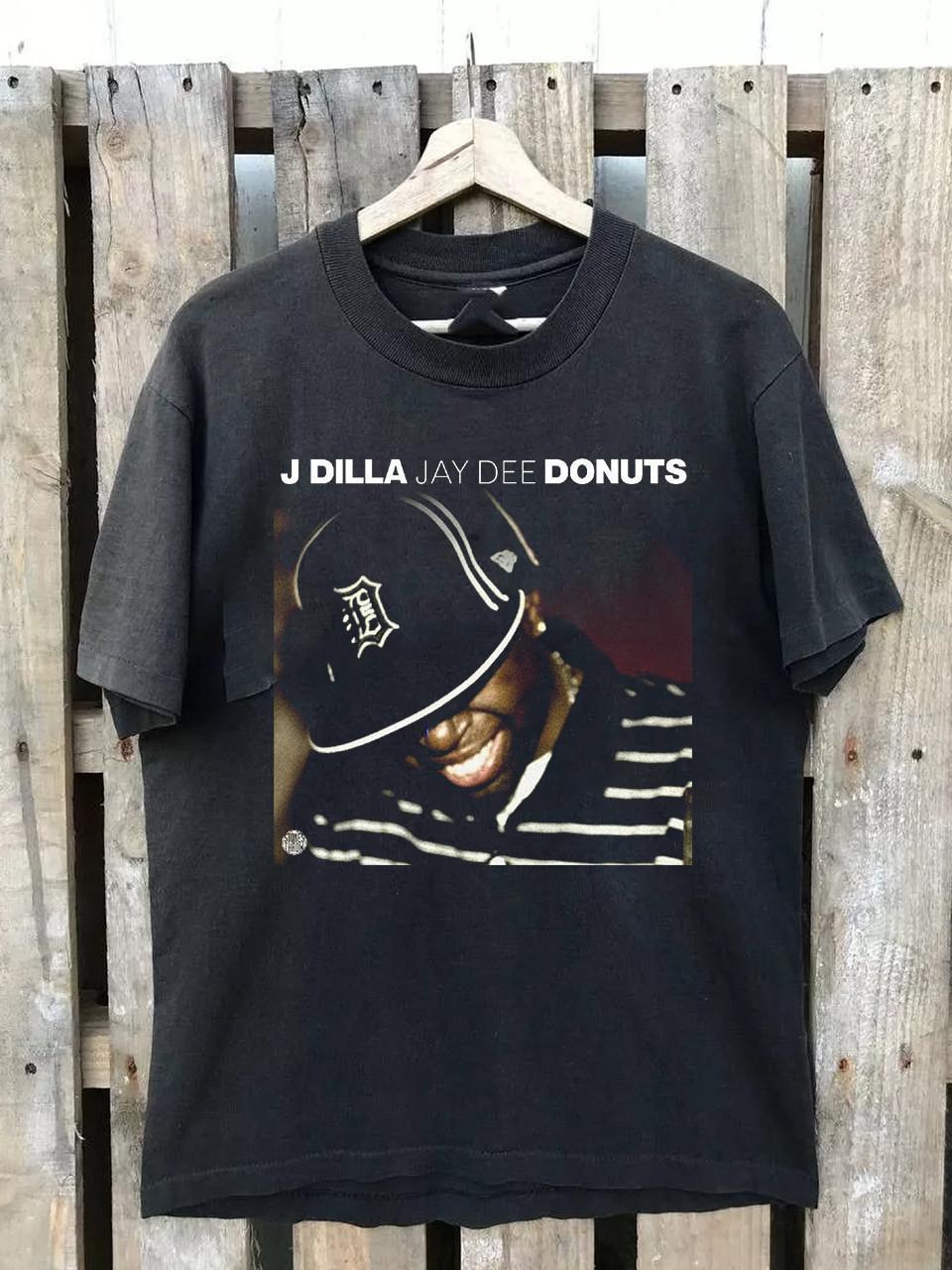 J Dilla Donuts Jay Dee Cotton Black T Shirt Full Size S-5XL XL