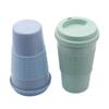 Eco-friendly Coffee Tea Cup Wheat Straw Travel Water Drink Mug with Silicone Lid Drinking Mugs